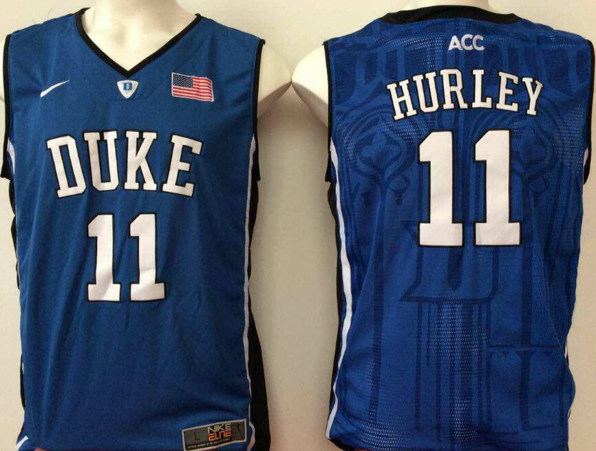 NCAA Men Duke Blue Devils Blue #11 hurley blue